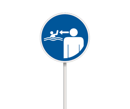 znak na kąpielisko a8 nakaz ustawicznego nadzoru nad dziećmi