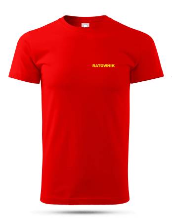 koszulka czerwona ratownik dla ratownika wodnego